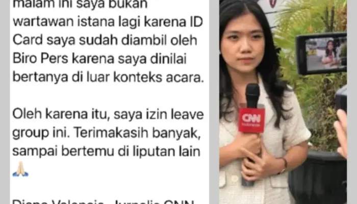 Apa yang Salah dari Pertanyaanya? ID Pers Istana Reporter CNNIndonesia Dicabut usai Wawancara Presiden Soal Keracunan MBG