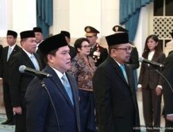 Mengejutkan! Erick Thohir Dicopot dari Menteri BUMN, Dilantik Jadi Menpora