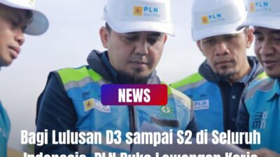 PLN Rekrutmen Besar-besaran Bagi Lulusan D3, D4, S1 dan S2, Berikut Jadwal dan Link Pendaftaran