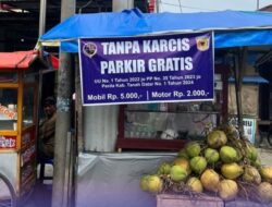 Cara Dishub Tanah Datar Cegah Pungli, Setiap Titik Parkir Dipasang Spanduk “Parkir Gratis”