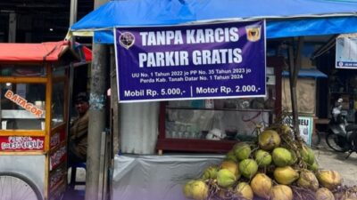 Cara Dishub Tanah Datar Cegah Pungli, Setiap Titik Parkir Dipasang Spanduk “Parkir Gratis”
