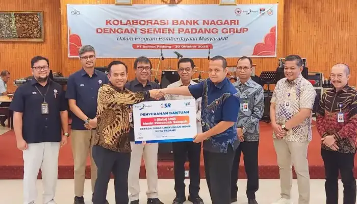 Sinergi Bank Nagari-Semen Padang Laksanakan CSR Berbasis Pemberdayaan Masyarakat