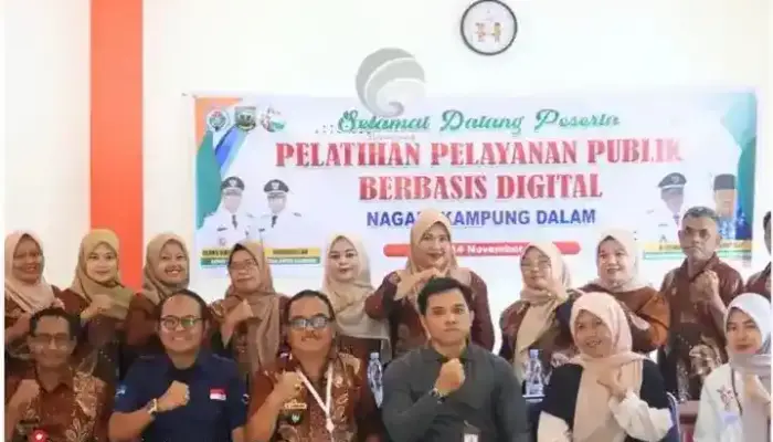 Perangkat Nagari Kampung Dalam Sijunjung Ikuti Pelatihan Pelayanan Publik Berbasis Digital