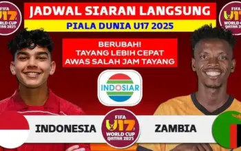 Jadwal Siaran Langsung Piala Dunia U17 Qatar 2025, Indonesia Vs Zambia Malam Ini