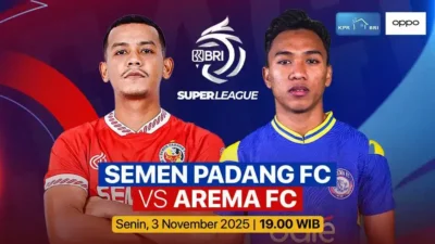 JADWAL LIVE SEMEN PADANG VS AREMA MALAM INI: Singo Edan Sesumbar “Kunyah” Kabau Sirah!
