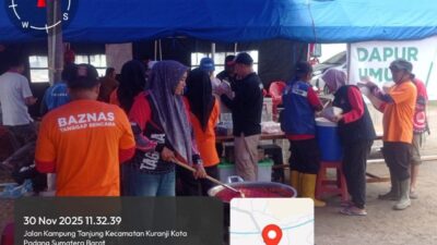 Antisipasi Kelaparan: Dinsos Sumbar Kerahkan 605 TAGANA, 55 Dapur Umum dan Salurkan 8,6 Ton Beras untuk Korban Bencana
