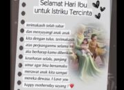 Romantis Penuh Makna! Berikut Kumpulan Ucapan Hari Ibu untuk Istri
