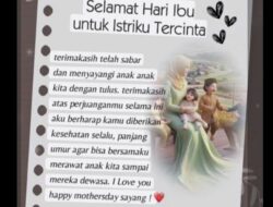 Romantis Penuh Makna! Berikut Kumpulan Ucapan Hari Ibu untuk Istri