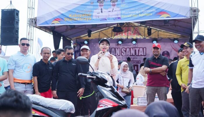 Jalan Santai HUT ke-22 Dharmasraya Meriah, Peserta Bawa Hadiah Sepeda Motor 