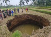 Kata Ahli Geologi Soal Tanah Berlubang Besar yang Gegerkan Nagari Situjuah Limapuluh Kota