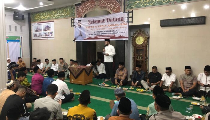 Safari Ramadhan di Mushalla Rambutan, Walikota Fadly Amran Tampung Aspirasi Warga Tampat Durian