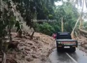 Pasca Longsor Tadi Malam, Jalan Raya Lubuk Basung – Bukittinggi Sudah Bisa Dilalui Kembali