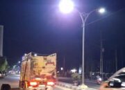 700 Lampu PJU Meterisasi Mulai Terpasang di Jalan-jalan Utama Dharmasraya