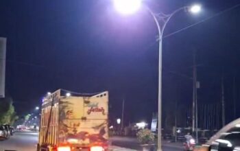 700 Lampu PJU Meterisasi Mulai Terpasang di Jalan-jalan Utama Dharmasraya